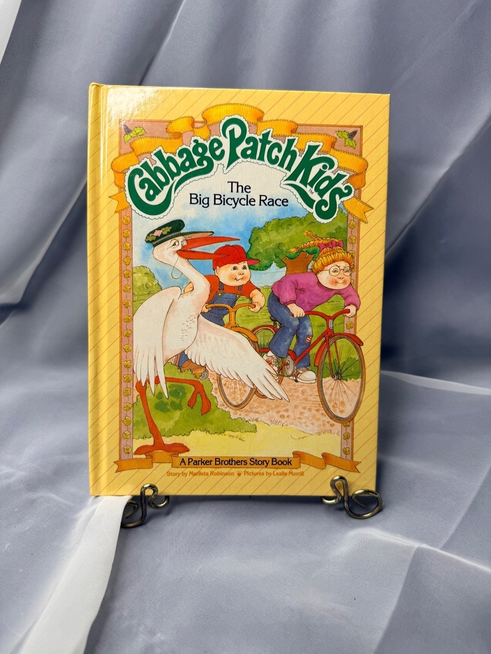 Cabbage Patch Kids Big Bicycle Race 1984 Hardcover Parker Brothers Story Book